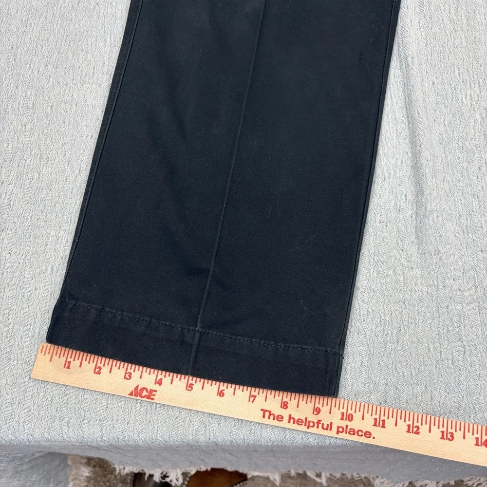 Life Khaki‎ Haggar LK Pants Men's 38x32 Flat Front Straight Leg Pants Black